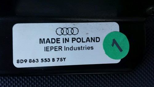 1998-2001 AUDI A4 S4 WAGON AVANT B5 REAR CARGO COVER SUN SHADE DARK BLUE OEM - Bild 3 von 3