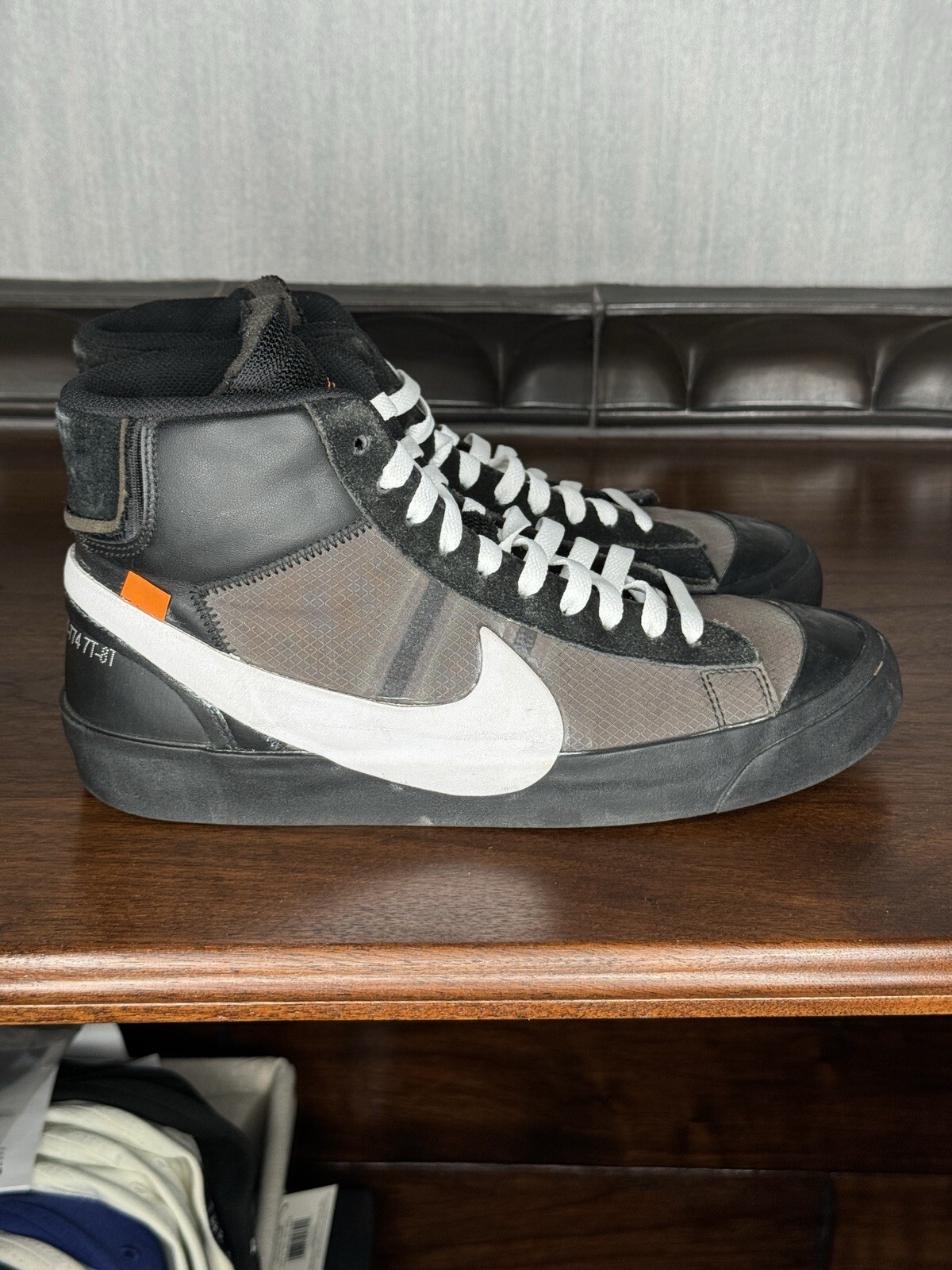 OFF WHITE X NIKE Nike X Off White Black The 10: Sneakers Blazer Mid "Grim Reaper" taglia 8 5