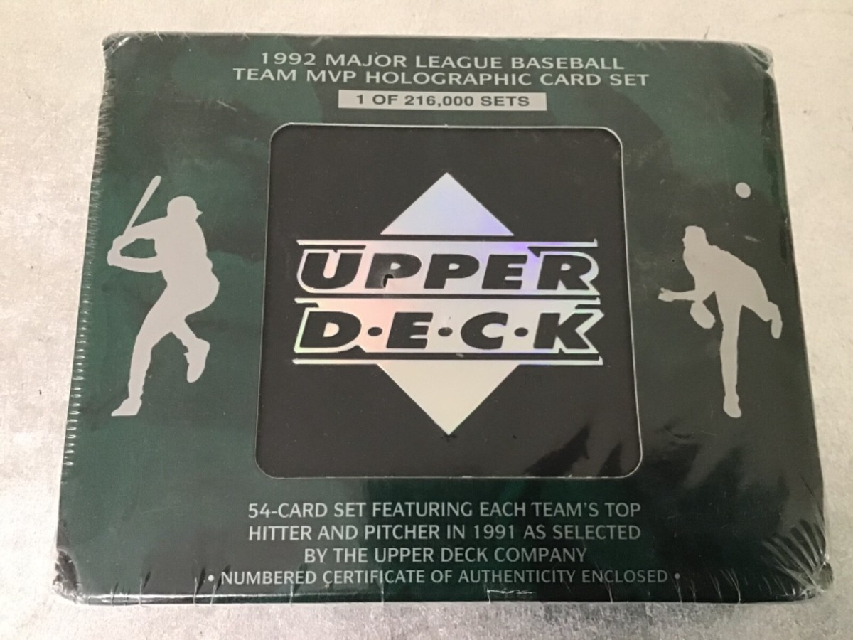1992 Upper Deck Major League Baseball Team MVP Holographic 54-Card Set  Sealed