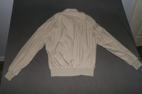 VTG Members Only Jacket Mens Size 40 Full Zipper Tan Retro Pockets - Picture 6 of 9