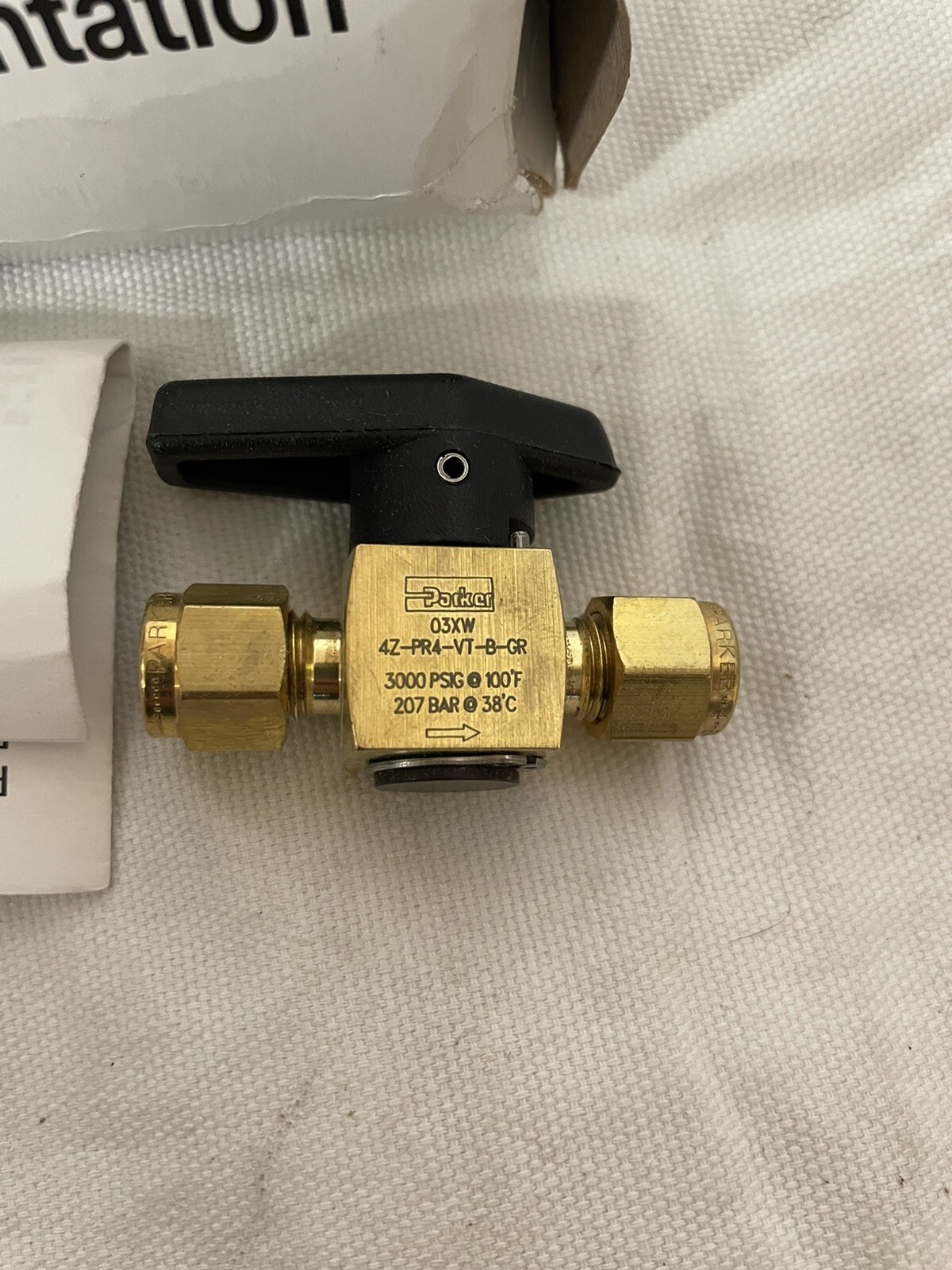 Parker 4Z-PR4-VT-B, Instrumentation Valve