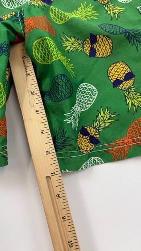 Hanna Andersson Shorts Boys 120 Green Swim Trunk Pineapple Sunglasses Drawstring - Picture 6 of 8