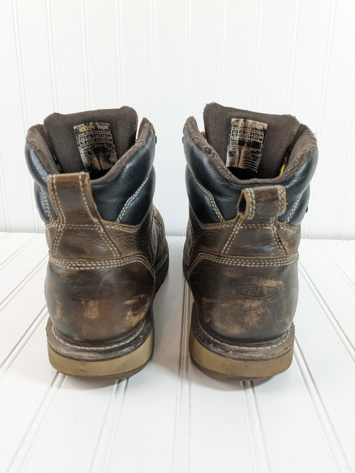 KEEN Utility Work Boots Mens 10.5D Brown ASTM F241318 Steel Toe