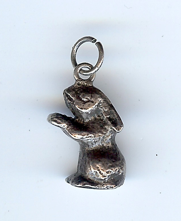 VINTAGE 3D DIMENSIONAL SOLID STERLING SILVER BUNN… - image 2