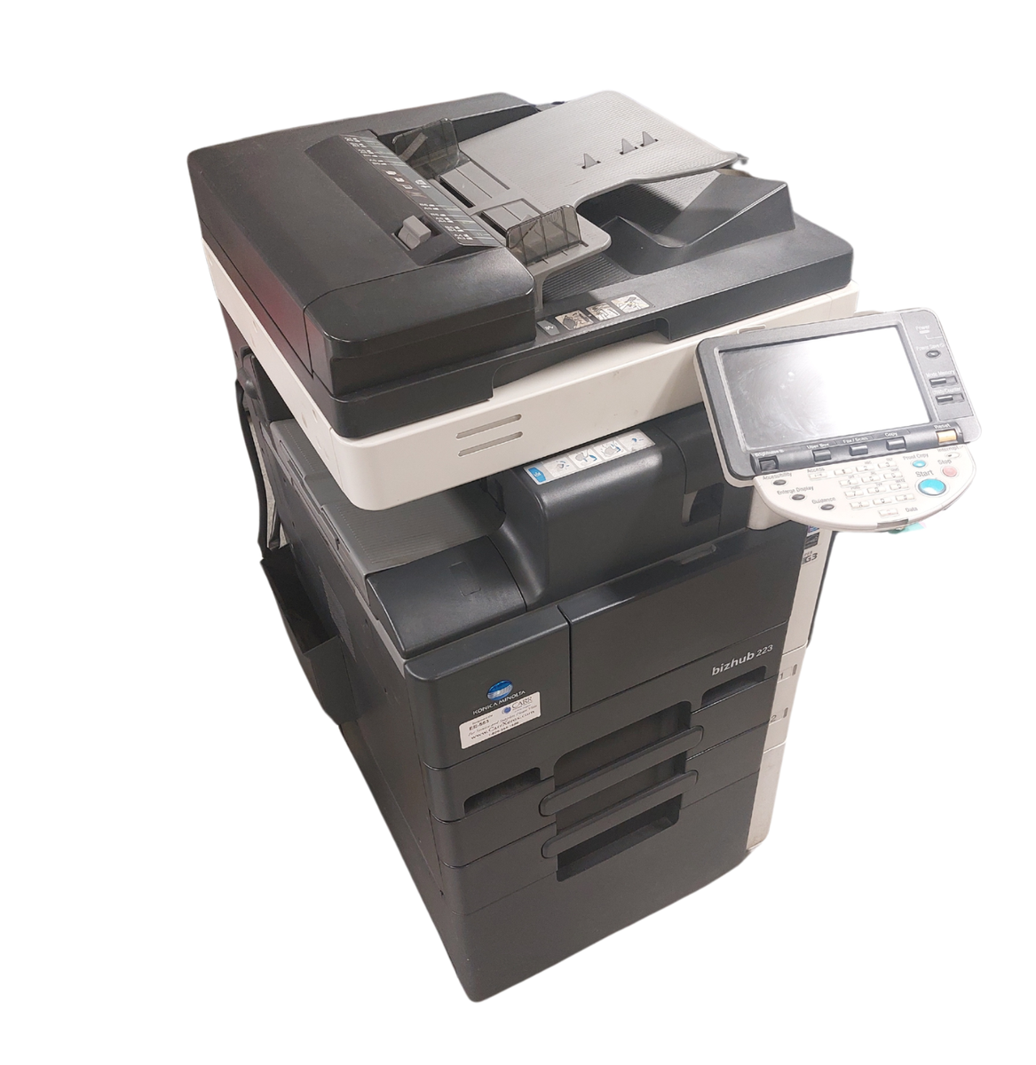 Konica Minolta Bizhub 223 Laser Mono Printer Scanner Copier A3