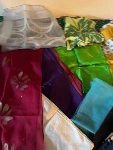Vintage Scarf Lot – 12 Silk & Polyester Pieces – Italy/Korea – Mixed Prints - Picture 2 of 9