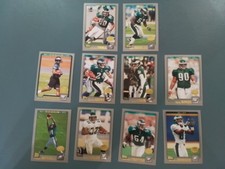 2001 Topps Philadelphia Eagles- 10 Card Lot- Staley, Trotter, Johnson - RC