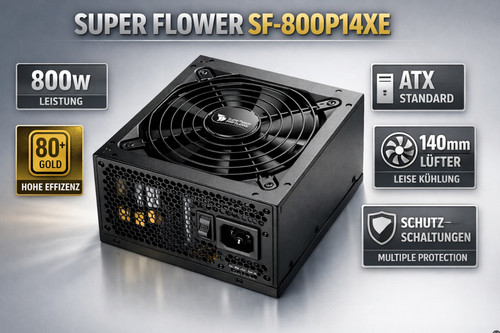 Super Flower SF-800P14XE 80 Plus Gold 800W Pc Netzteil Pc Teile Zubehör