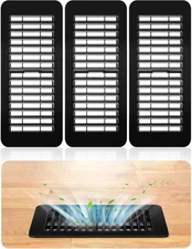 Floor Vent Covers Walkable Black 4" X 10" 4 Pack