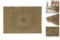 Teppich NatüRlich Und Schwarz 120X170 Cm Jute