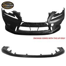 Front Bumper Lip Fits 14-16 Lexus IS250 IS350 F-Sport MDA Style Splitter PU