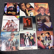 Laserdiscs Lot of 9 Movies see photos for titles LD