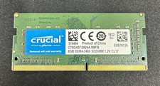 Crucial DDR4 RAM 8GB 2400MHz SODIMM CL17, Laptop, Mini PC - CT8G4SFS824A