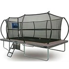 Big Air Super Bounce 7x10ft Rectangular Trampoline with Safety Enclosure Grey