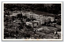 RPPC White Sulphur Springs WV The Greenbrier Resort Aerial View 1950 Postcard