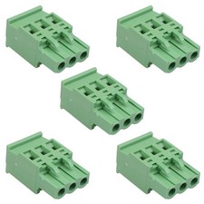 5 x 3-Way 5.00mm Vertical Pluggable Terminal Block 15A 300V