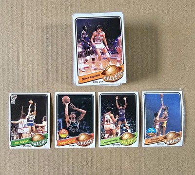 1979-80 Topps Basketball Partial Set 109/132 Alex English RC Kareem Dr J Gervin