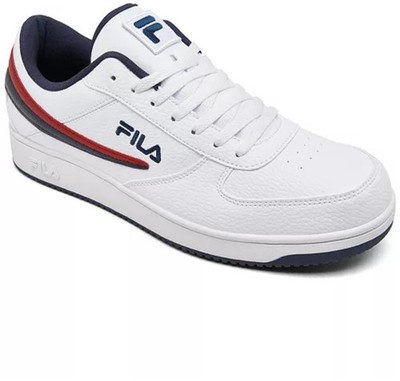 FILA A Low Men's Sneakers Size 9 White/Navy Casual Athletic Shoes Brand New