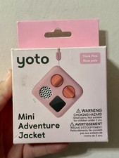 Yoto Mini Adventure Jacket in Think Pink Rose Pale with Matching Wrist Lanyard