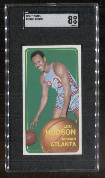 1970  Topps #30 Lou Hudson SGC 8 NMMT Beauty