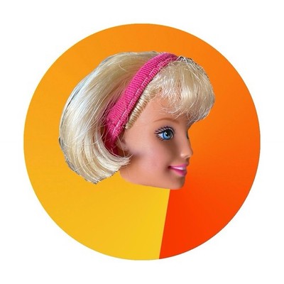 Super Gymnast Barbie Blonde Doll Replacement Head Only 1999 Short Hair Bob