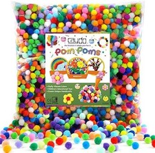 1200 Assorted Small Pom Poms for Crafts Valentine's Day Decorations