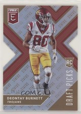 2018 Elite Draft Picks Status Gold Die-Cut Variation 10/10 Deontay Burnett xr1