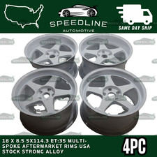4pc 18 X 8.5 5x114.3 Et35 Cb73.1 White 5-spoke Style Rims Alloy Wheels New 4pc 18 X 8.5 5x114.3 Et35 Cb73.1 White 5-spoke Style Rims Alloy Wheels New