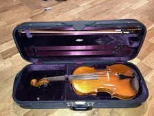Otto Heine 16.25  with Hermann Luger Bow and Kun Shoulder Rest  Concord Case