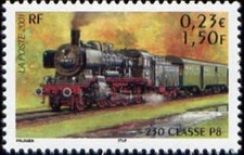 France Yvert Num 3414 ** Train locomotive en 2001