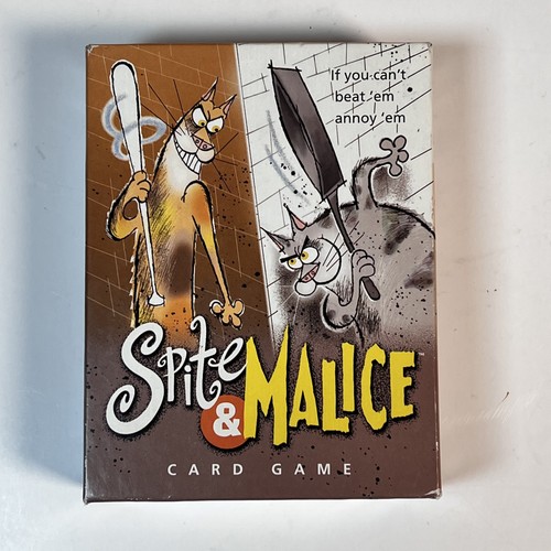 Spite & Malice Card Game Hasbro 2002 Deluxe Coated Cards Complete Adult 2-5