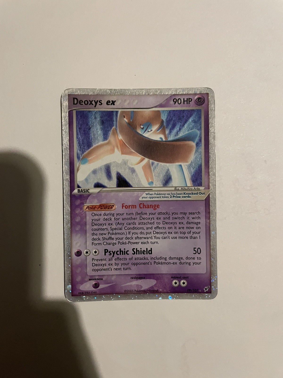 Deoxys Ex 99/107 Ex Deoxys Holo 2005 Pokemon TCG Card