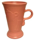 c1989 Retired Homer Laughlin FIESTA PEDESTAL 6 1/8" MUG -Cappuccino-Latte-Coffee