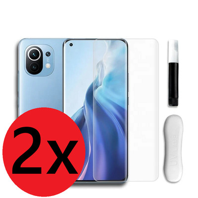2x UV Liquid Schutzglas für Xiaomi Mi 12 / Pro 9H Panzerfolie Hartglas Full Glue