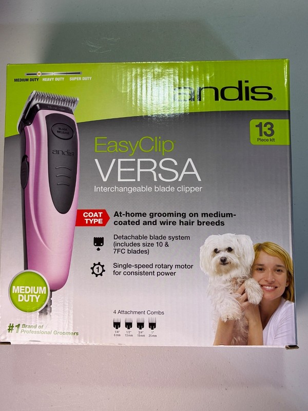 Andis Easy Clip Dog Clipper Set Model 60105 13 Piece Kit w/ Case - NEW