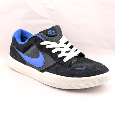 Men 's Size 7.5 NIKE SB FORCE 58 Black/Hyper Royal DV5477-004 Skate Board Shoes