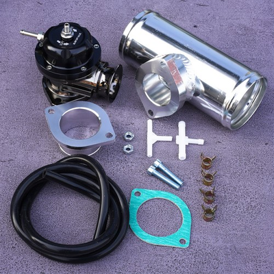 #ad UNIVERSAL BILLET ALUMINUM TYPE RS TURBO BLOW OFF VALVE BOV2.5quot; FLANGE TUBE PIPE $39.99