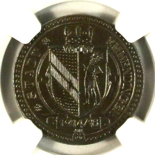 Germany 20 Pfennig Iron 1918 NGC AU 50 City of Emmendingen  Lamb-112.3 Notgeld