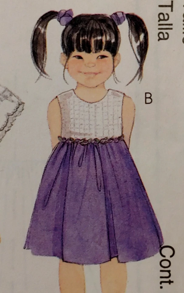 MCCALL'S 2629 Children's & Girl's Dress SIZE 4-5-6 Lined Bodice, Round Neckline - Image 4 of 4