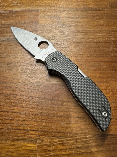 Spyderco Chaparral C173CFP Carbon Fiber CTS-XHP Folding Knife Taiwan