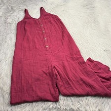 Isabel Ingrid Isabel Mujer S Rosa Gasa Algodón Henley Mono Maternidad