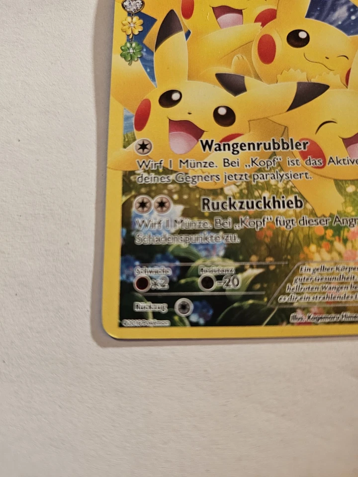 Pikachu, Pokemon TCG, Fullart HOLO, Generationen,  Deutsch,  2016, RC29/32 - Bild 4 von 4
