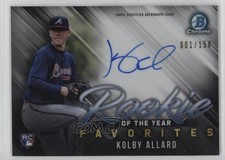 2019 Bowman ROY Favorites Chrome Auto 1/150 Kolby Allard #ROYFA-KA Auto 0dp1