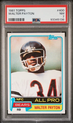 1981 Topps Walter Payton #400 PSA 7 Near Mint HOF Chicago Bears 
