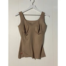 Ruby Ribbon | Sleek Shape Tank Cami Nude Beige Style 1988 Shapewear | Size 46