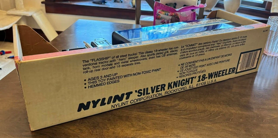 NYLINT Silver Knight 18-wheeler truck #345 in box - Image 3 of 4