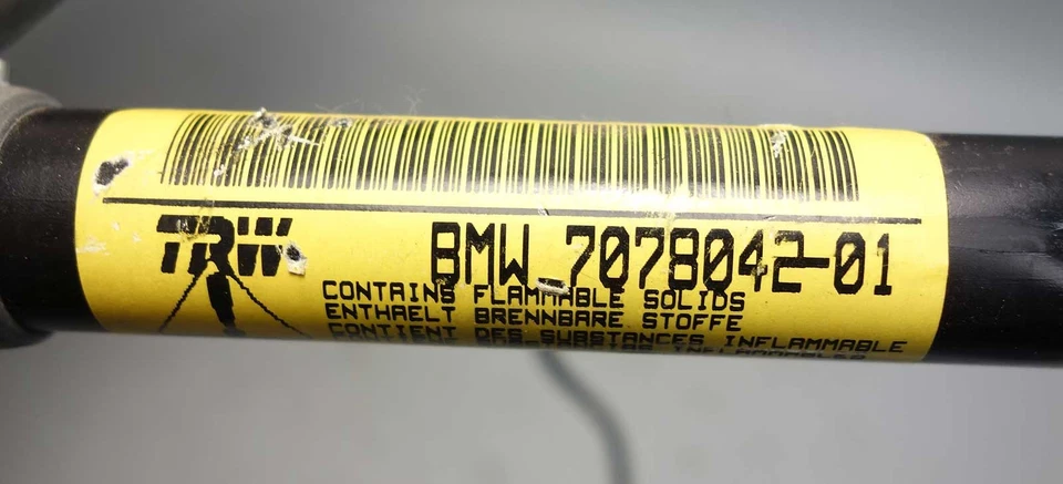 2001-2010 BMW X3 X5 Left Front Seat Belt Buckle Lower w Tensioner USED OEM - Imagem 4 de 4