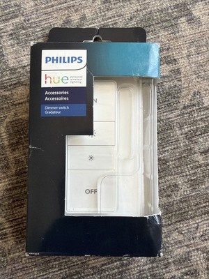 Philips Hue Dimmer Switch Remote, Battery Powered - White