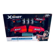 ZURU X-Shot Excel Double Reflex 6 Kickback Blaster Combo Pack - NEW