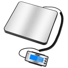 High Accuracy Digital Postal Scale 460 lb x 1oz, Stainless Steel Platform, LCD,